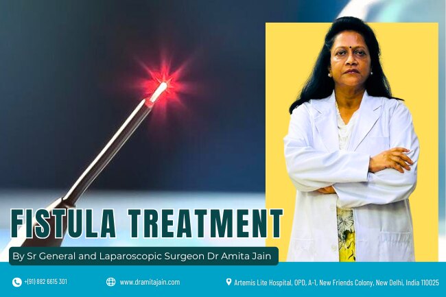 painless fistula surgeon for female Dr Amita Jain